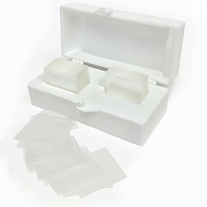 Cubreobjetos cuarzo fundido  Vitreosil 077® 19x19x0.5 mm (Pack 100)