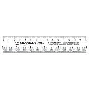 Regla de plástico de laboratorio - Pelco® Clear Plastic Ruler