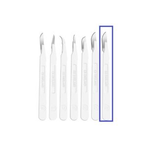Escalpelo estéril desechable #22 - acero inox. Pack de 10