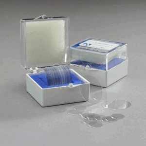 Cubreobjetos cristal de borosilicato varios tamaños (packs de 100)