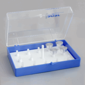Caja almacenaje de pin stubs con capacidad de hasta 18 unidades